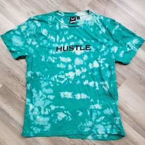 men's large tie-dye t-shirt "hustle"